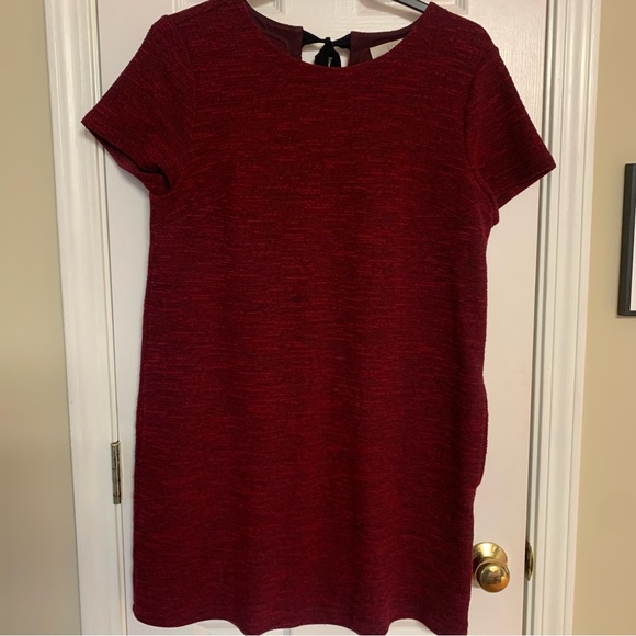 Soft size 12 Red Tweed Shift Dress Ribbon - Picture 4 of 15